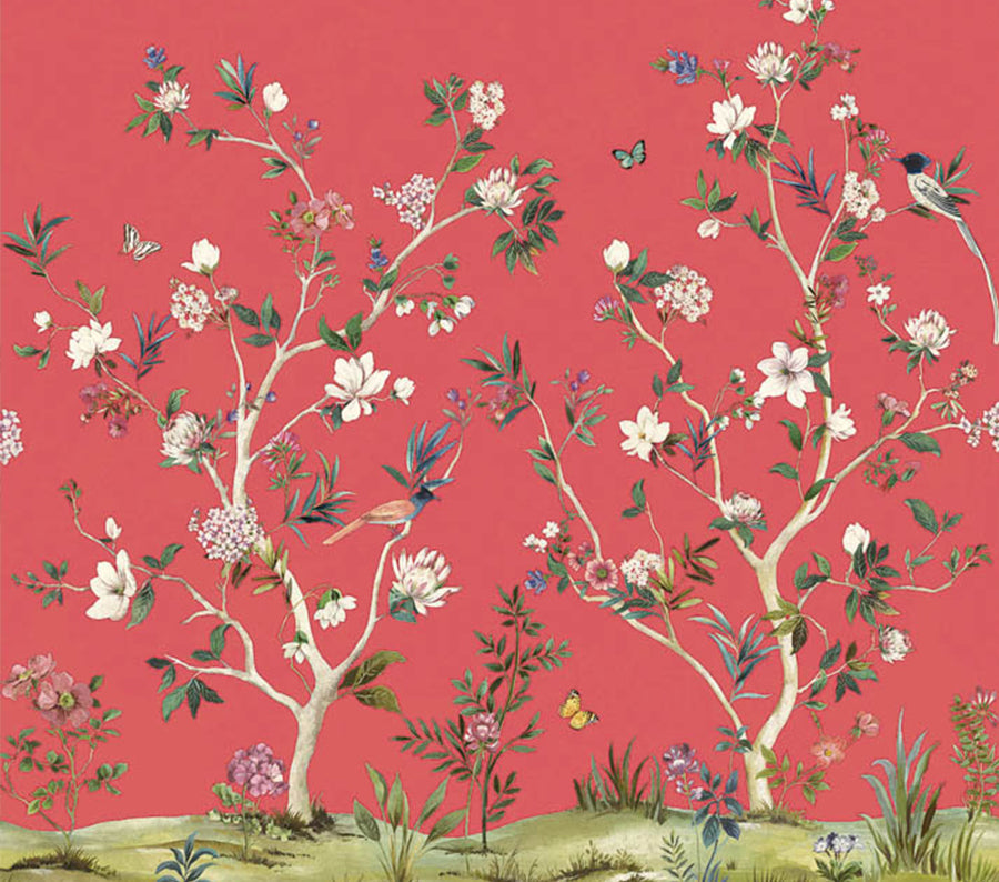 Chinoiserie Magnolia Mural