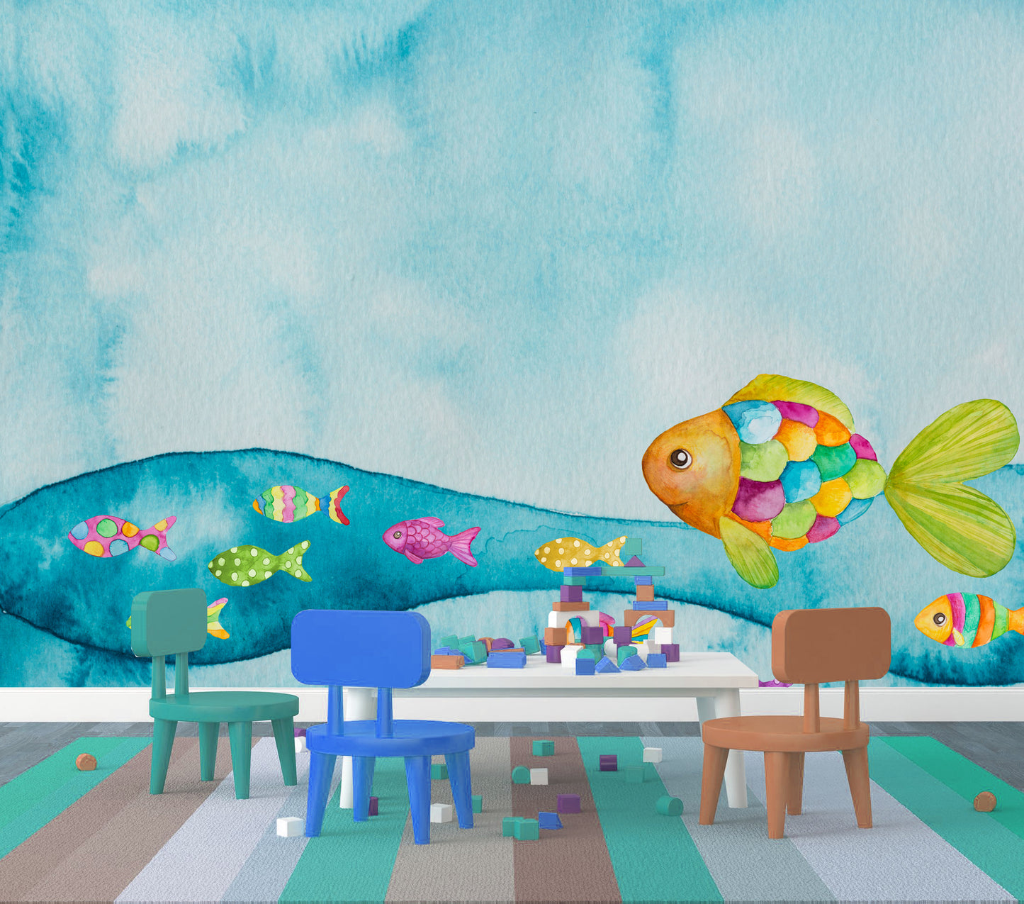 Fish Tails - Full Wall Mural