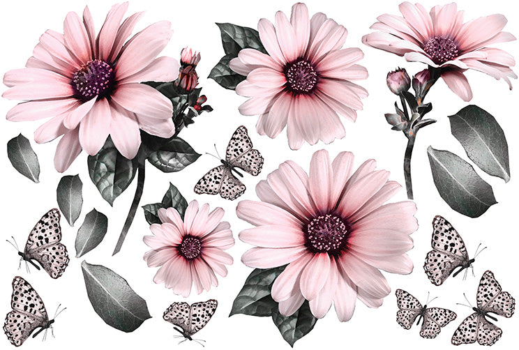 Pink Daisies - Cut Outs