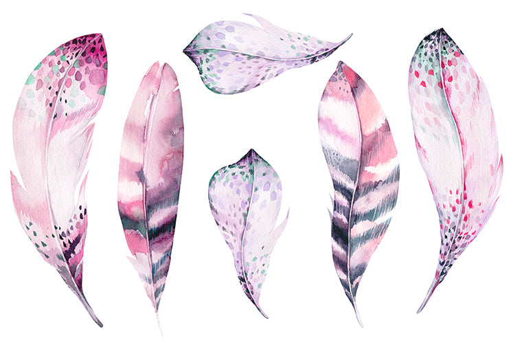 Feathers Pink - Cut Outs