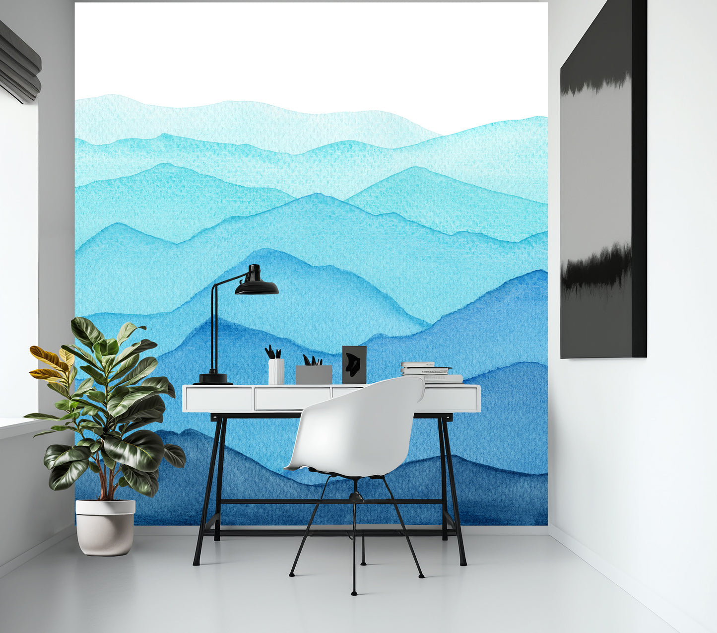 Watercolour Waves - Full Wall Mural